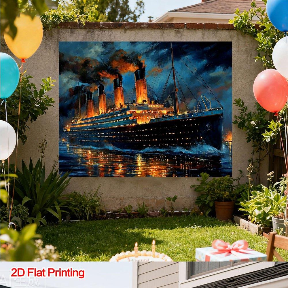 One 2D flat-printed art photography backdrop fabric made of polyester fabric suitable for home garden and studio.