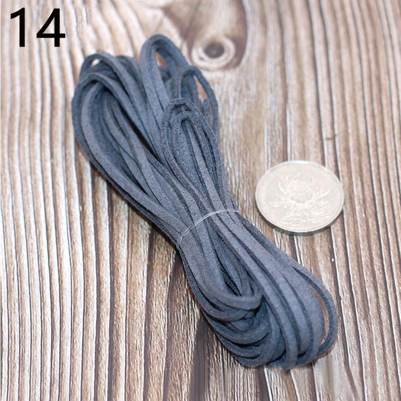 1 Roll DIY Rope Leather Cord Material Accessories Suede Decoration Colorful Mutifunction Fashion