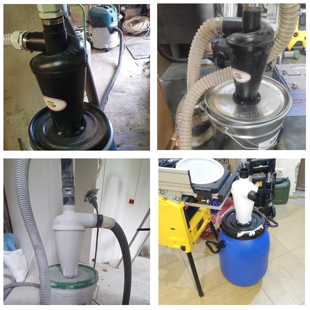 Автомобильный пылесос для деревообработки Турбокомпрессорный пылеуловитель Шестое поколение Циклонный сепаратор Фильтр SN50T6