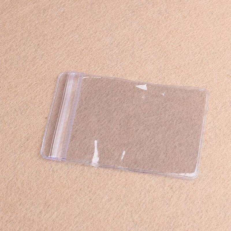 100pcs Clear Plastic Ziplock Storage Bag Jewelry Resealable Sealed Zipper Pouch