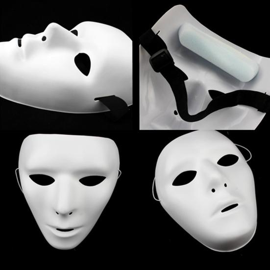 Хэллоуин Белый Призрак Головной убор Страшный DIY Многоразовый Костюм Дома с Привидениями Вечеринка Косплей Анфас Головные Уборы Праздничные Атрибуты