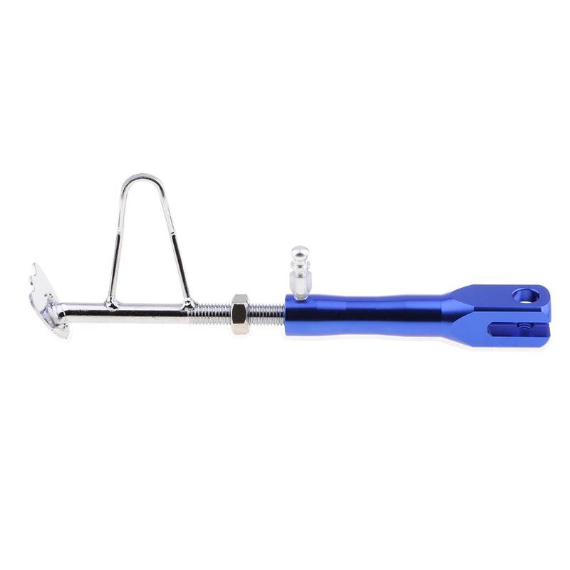 Motorcycle Motorbike Adjustable Kickstand Kick Stand Blue CNC Aluminium