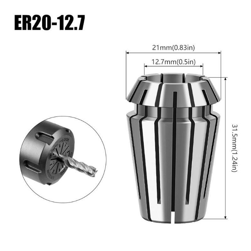 ER Collet ER16 ER20 Collet Chuck Engraving Machine Spindle Milling Cutter CNC Lathe Tool Drill Collets