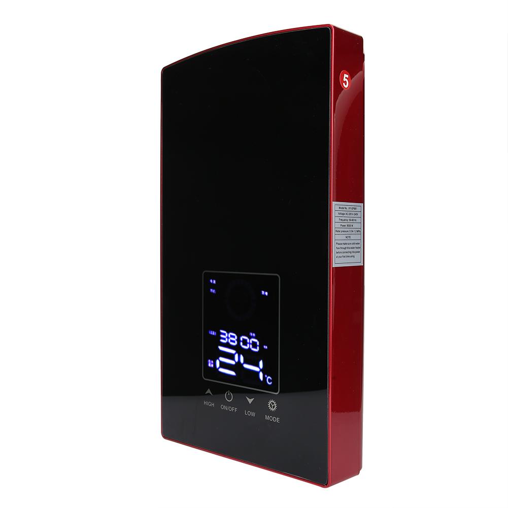 Настенный домашний электрический водонагреватель мгновенного действия с голосовым управлением для купания в ванной комнате 220-240 В