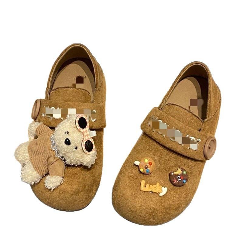 Осенние новые Birkenstocks носят мягкую подошву сумка-голова мультяшные две туфли ретро плоские полностью закрытые повседневные тапочки