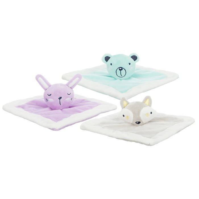 Jouet en Chenille - Trixie - Junior Cuddle Cloth - Polyester - Multicolore - 20x20 cm