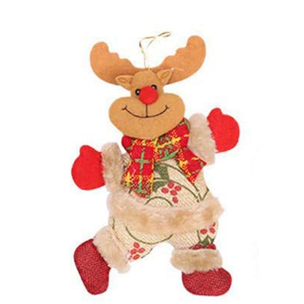 Cute Santa Claus Bear Elk Snowman Ornaments Christmas Pendant Christmas Tree Decoration Toy Doll