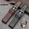 18 22 мм Кожаный ремешок для часов Diesel Dz4323 1657 4318 DZ7312 DZ7257 Браслет для часов 24 26 27 28 30 32 мм Черный Коричневый