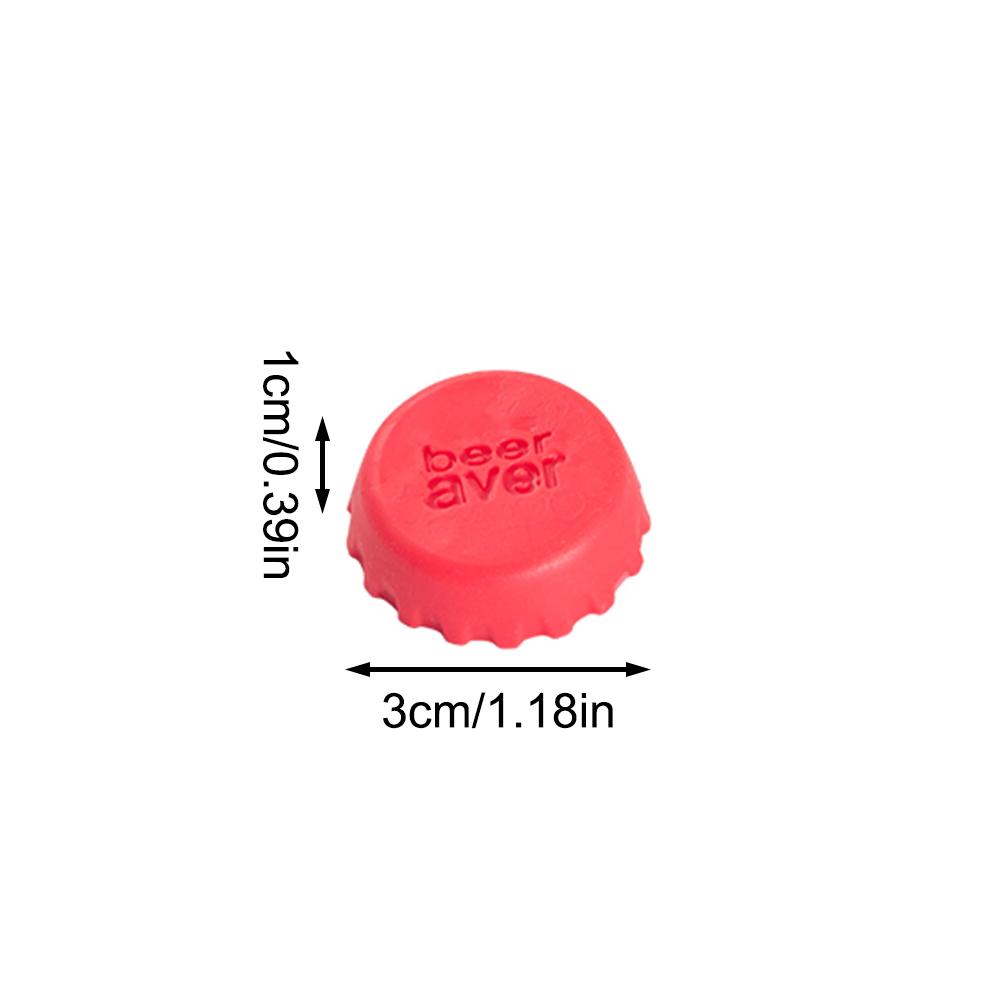 6PCS Silicone Bottle Cap Color Round Soft Glue Plug Keeps Fresh Vacuum Sealing Champagne Bottle Creative Kitchen Tool