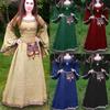 2023 European & American Medieval Style Long Sleeve Slim Fit Dress