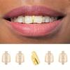 3/5Pcs Bling Hip Hop Teeth Grillz Punk Single Dental Braces Trendy Single Clips Grillz Party