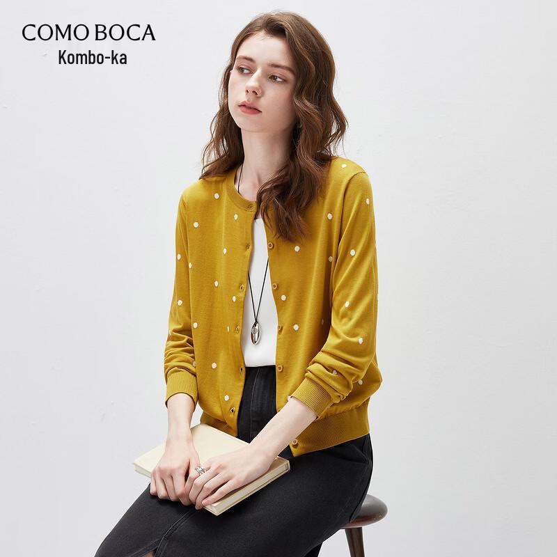 Женский вязаный кардиган Comon Boca в горошек из лиоцелла тенсел