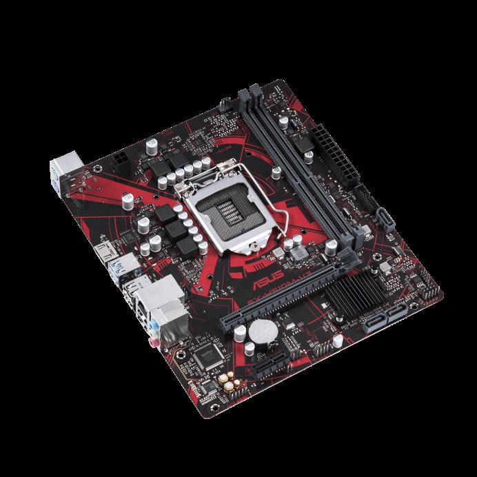 Материнская плата ASUS EX-H510M-V3 LGA1200, совместимая с процессорами 10-го/11-го поколений и DDR4, идеально подходит для настольных ПК.