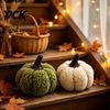 Halloween Home Decoration Mini Plush Artificial Pumpkin Decoration, Fall 3D Stuffed Autumn Harvest Table Centerpiece Ornament for Thanksgiving