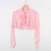 Ultra-thin Long Sleeve Crop Top Quick-Drying Ice Silk Shawl Casual Sunscreen Sleeves  Girls