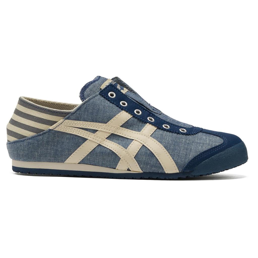 Кроссовки Onitsuka Tiger MEXICO 66 в цвете Парати Размер см Синий, Шамбре/Натуральный, 27.5