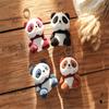 12cm Cute Panda Dolls  Plush Stuffed Doll Pendant Toy Children Animal Toys Gifts