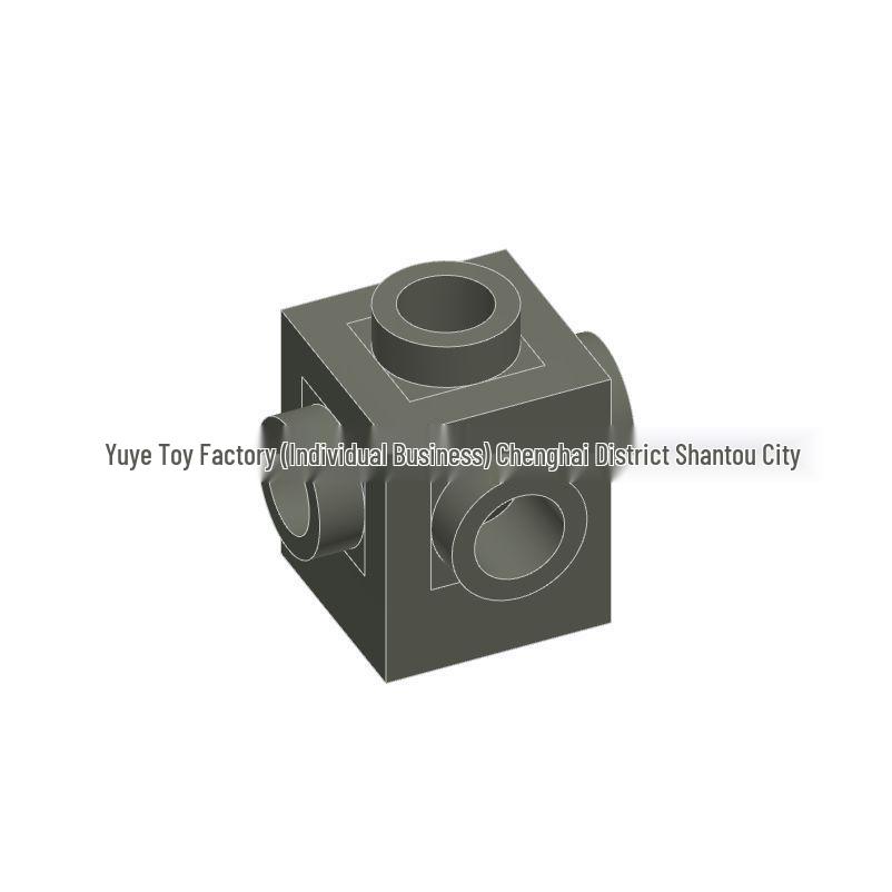 Compatible 4733 Universal 1x1 Brick with Four-Sided Hole - DIY Building Block Accessory