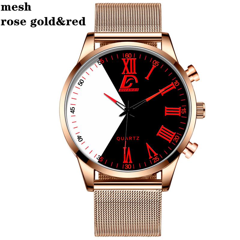 Fashion Mens Watches Casual Quartz Wrist Watch for Men Luxury Business Black Watch Male Clock