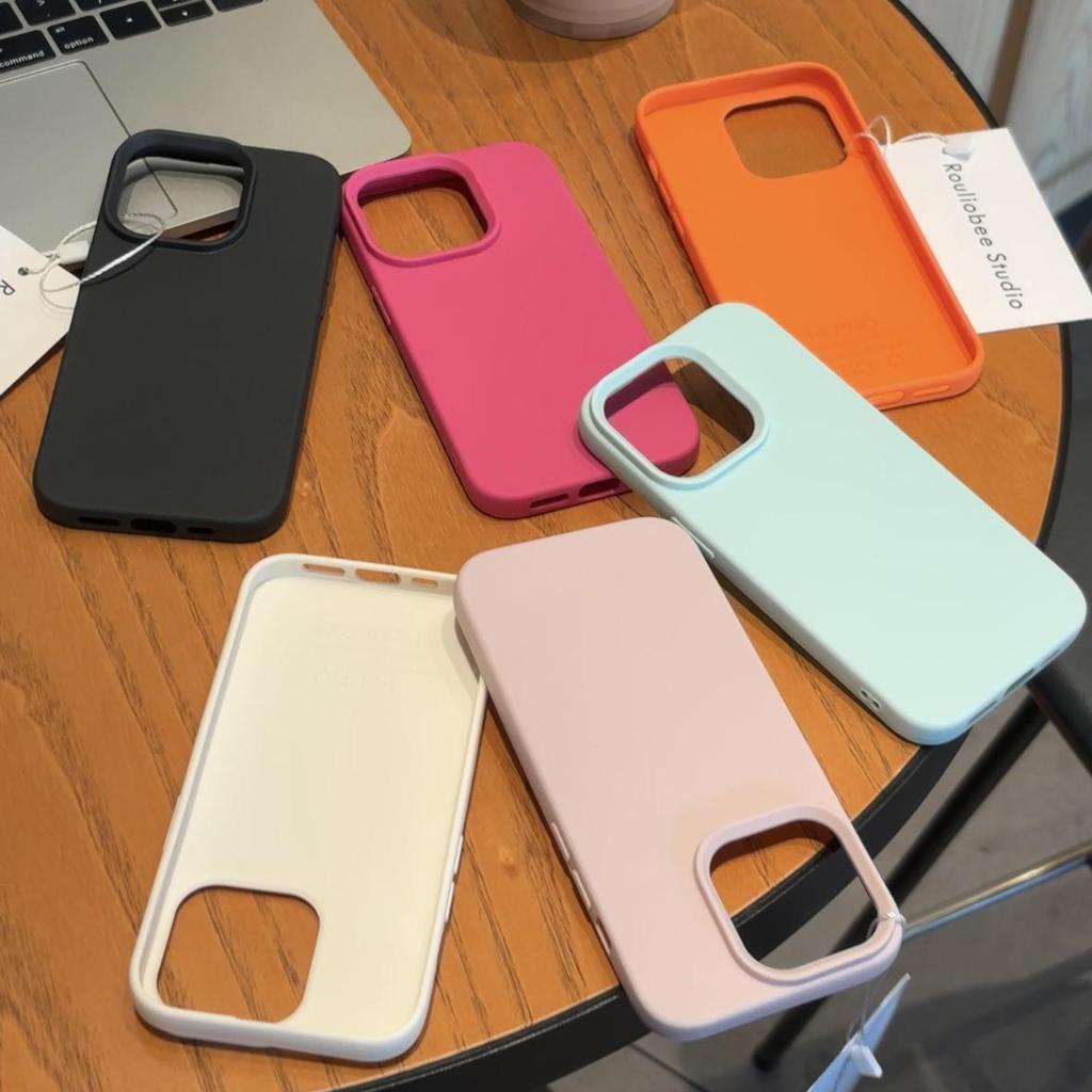 Креативный мягкий чехол с узором личи для Apple 15promax, 14Pro, 13, 12, 11 с превосходным дизайном и индивидуальным подходом.