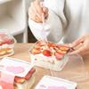 Прямоугольная пластиковая коробка для торта с крышкой 50 штук Прозрачные стаканчики для торта Тирамису Десертная упаковка для торта с крышкой Свадебная вечеринка