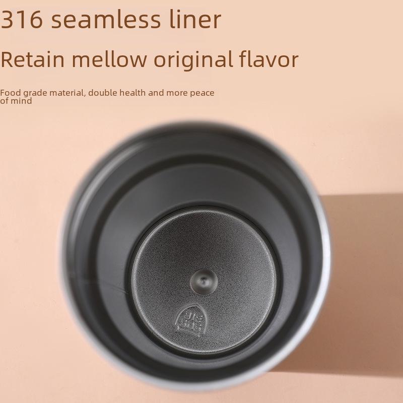 Симпатичная портативная термокружка с интеллектуальным дисплеем температуры – дорожная кружка из нержавеющей стали 316 с веревкой для переноски