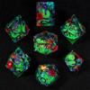 Набор игральных костей из смолы Светящийся песок, многогранные игральные кости Дракон и Подземелье, ролевая игра в стиле панк RPG Explorer MTG Pioneer Game Набор игральных костей DND
