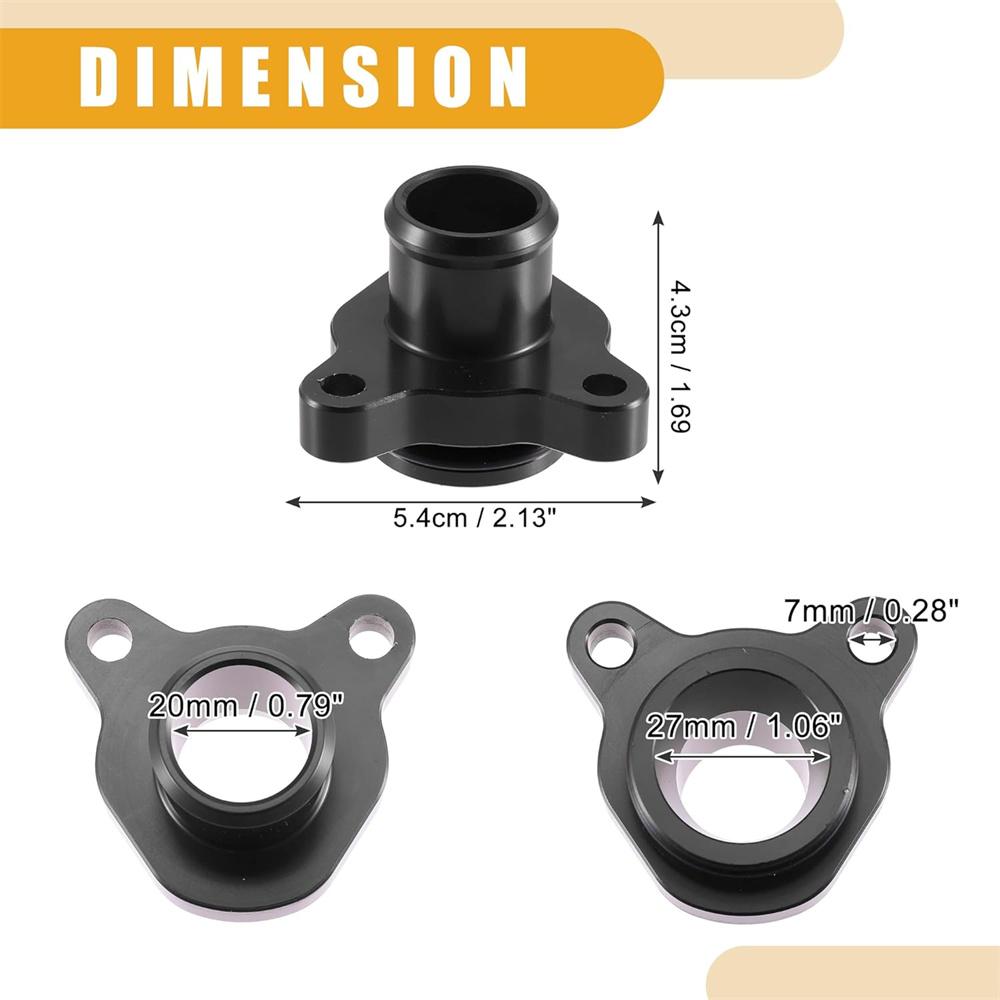 Фланец порта охлаждающей жидкости из кованого алюминия с хомутом с уплотнительным кольцом для BMW N54 N52 3.0L