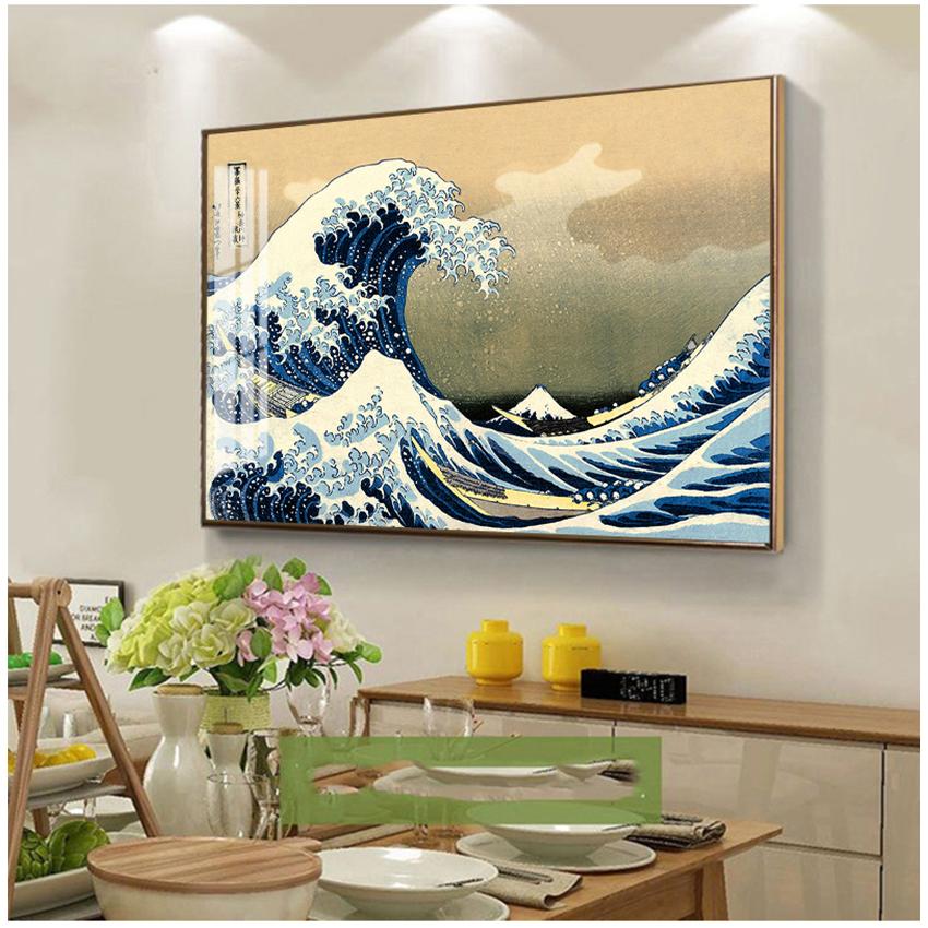 Wall Art Picture For Living Room Home Decor Hd Print Canvas Paintings Japanese Style Traditional S Wave Kanagawa Vintage