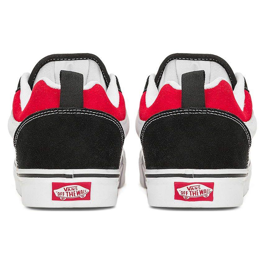Vans Мужские кроссовки Knu-Skool Черно-красные Унисекс True-White VN0009QC6RT