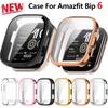 Чехол + Стекло для Amazfit Bip 6, Защитная пленка от царапин, Бампер, Закаленное стекло, Защитная крышка экрана для Amazfit Bip6, Аксессуары