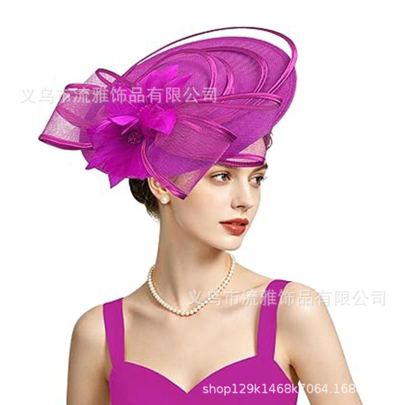 Exaggerated top hat headgear Jockey Club top hat dress accessories French studio hat European and American headgear top hat