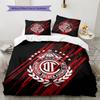 Club Deportivo Toluca Football Club  Pattern Bedding Quilt Set  Home Decoration  Gift (1 * duvet cover + 2 * pillowcase  without core)