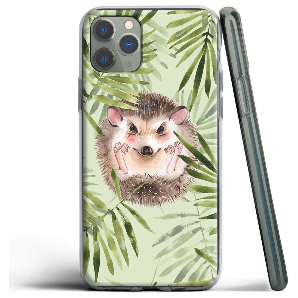 Силиконовый чехол Kawaii Hedgehog Heart для Apple iPhone 12 Mini 11 Pro SE XS X XR Max 8 7 6S 6 Plus 5S