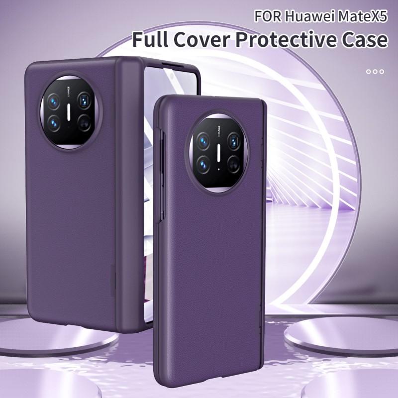 Mate X3 Foldable Phone Case PC Leather Full Cover With Kickstand Shockproof Anti Scratch Business Style