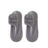 Autumn Winter Hollow Lace Short Floor Socks Silicone Anti Slip Warm Velvet Loose Mouth Socks Low Tube Thicken Meia