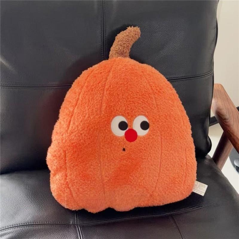 Soft Pumpkin Cartoon Plush For Sofa Bed Office Car Lumbar Cushion And Rest