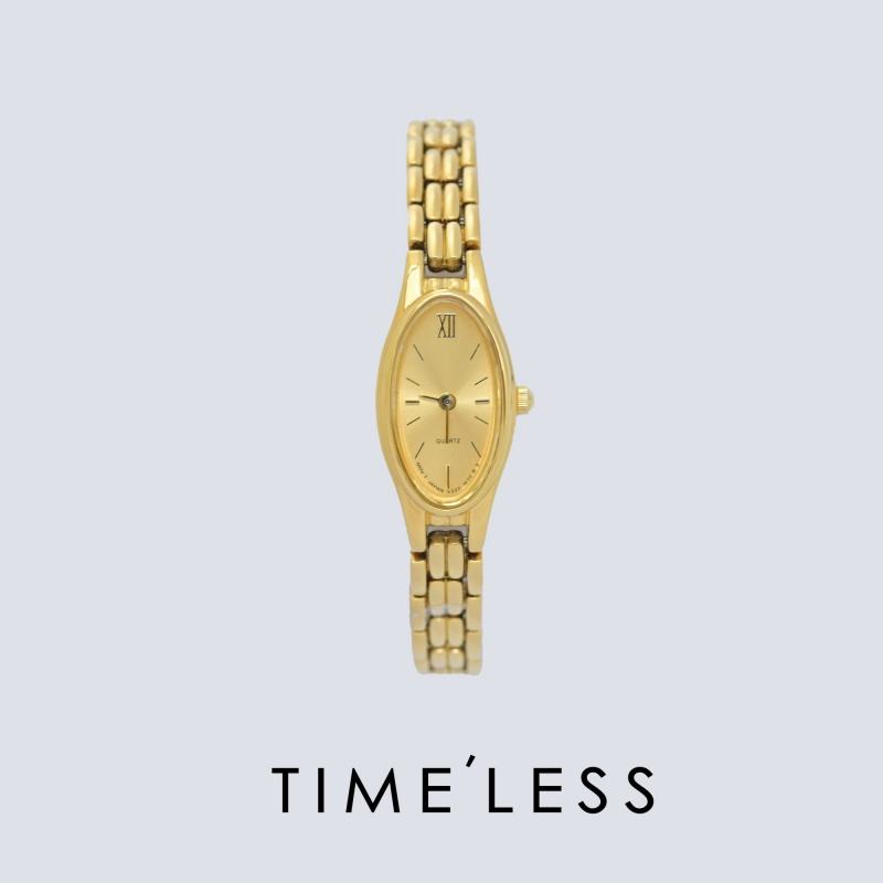Vintage Bracelet Women's Watch Oval Dial Exquisite Minimalist Quartz Wristwatch Stainless Steel Band