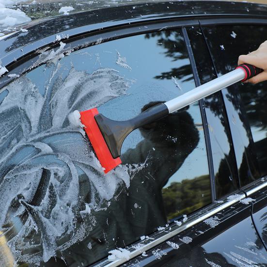 Snow Shovel Multifunctional Portable Non-slip Rust-proof Anti-scratch Comfortable Grip De-icing Tool Winter Window Windshield Ice Scraper for Car