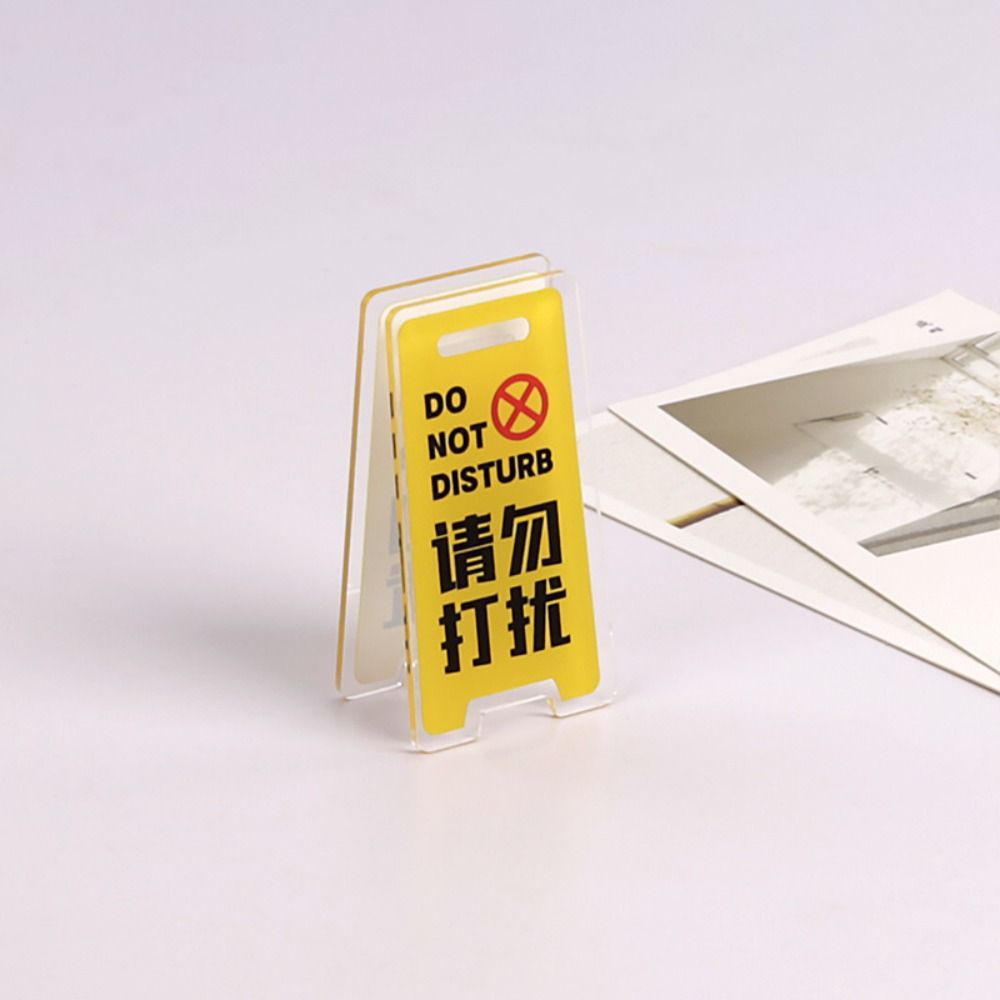 Warning Sign Acrylic PP Clip Acrylic Sealing Clip PP Folder Hand Account Clip Stationery Finishing