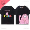 Ropa De Mujer Barbapapa Camiseta Best Seller Cartoon Kawaii Y2k Clothes Children Soft Cotton Oneck Short Sleeve Graphic Tee