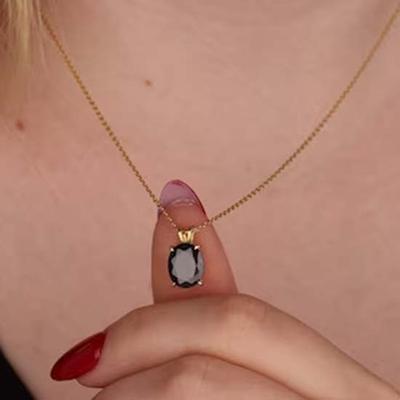 Ожерелье из синего сапфира, созданное лабораторией из драгоценных камней, серебро 925 пробы, ювелирные изделия ручной работы, подарок на свадьбу, дизайнерское ожерелье