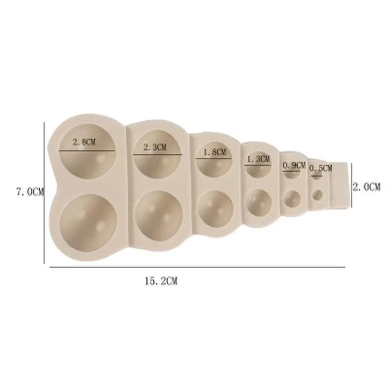 3D бусина жемчужина большая маленькая силиконовая форма полукруглая форма для торта конфеты шоколадная форма формы для выпечки