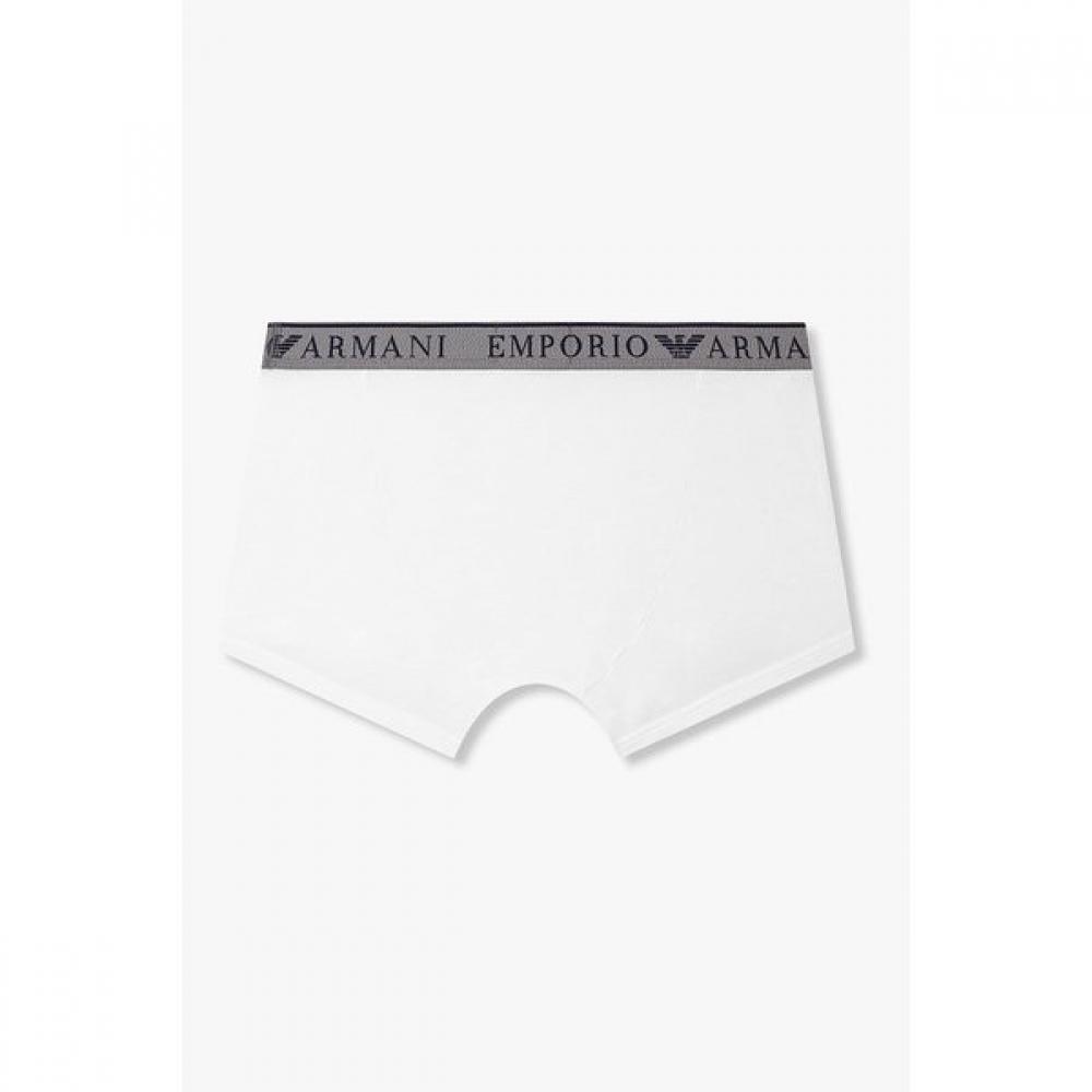 Emporio Armani Мужские хлопковые трусы 2 шт. Логотип-линия 0815312005 0815312006