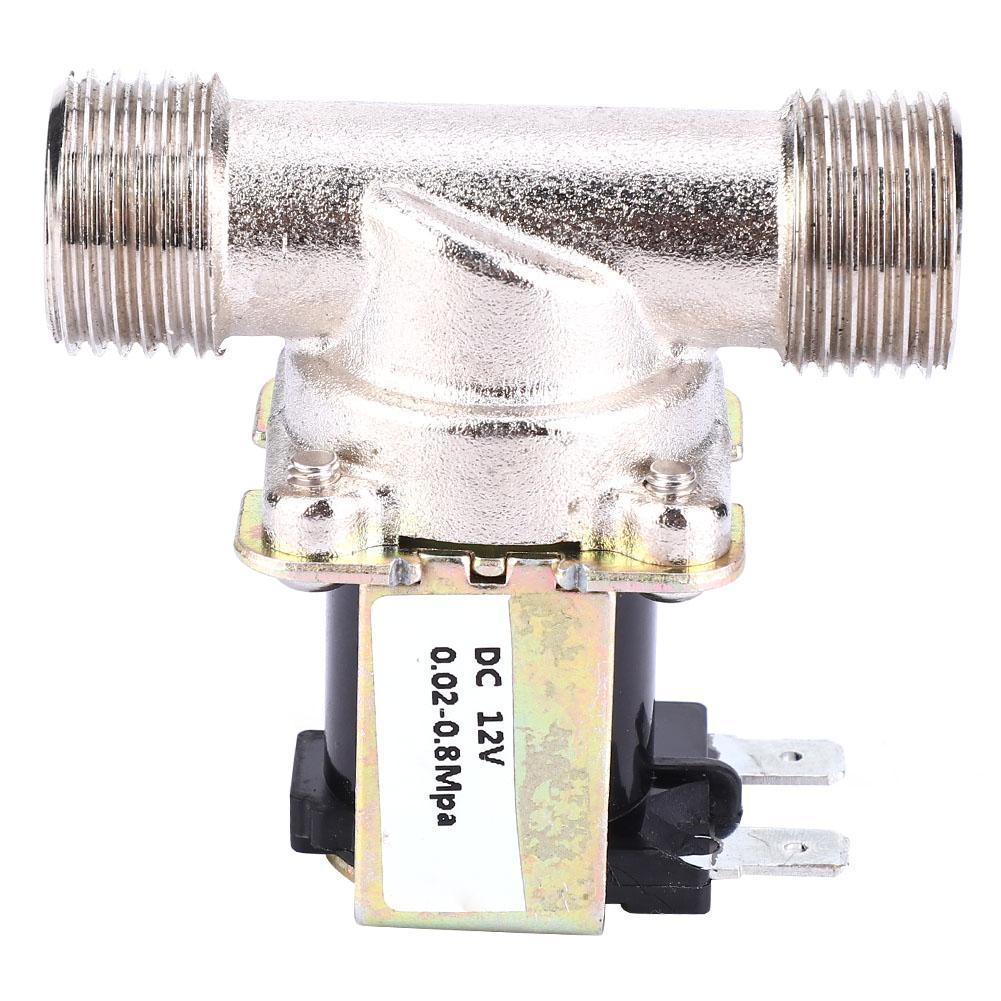 12V G1Celsius2 NC Corrosion Resistant Brass Electric Solenoid Valve Threads Sensitive Switching Normally Closed Water Inlet Valve for