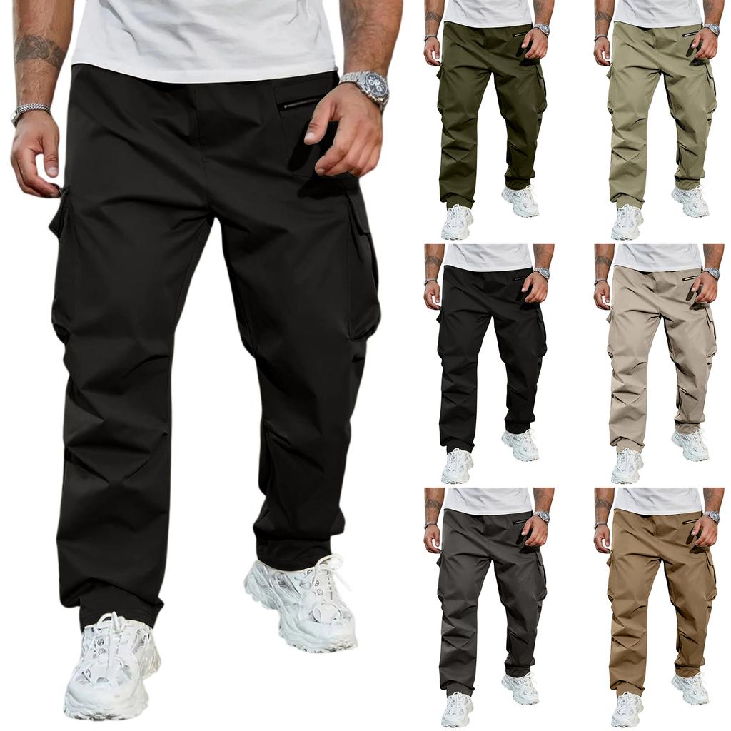 Men's Loose Sports Leisure Multiple Pockets Function Workwear Trousers