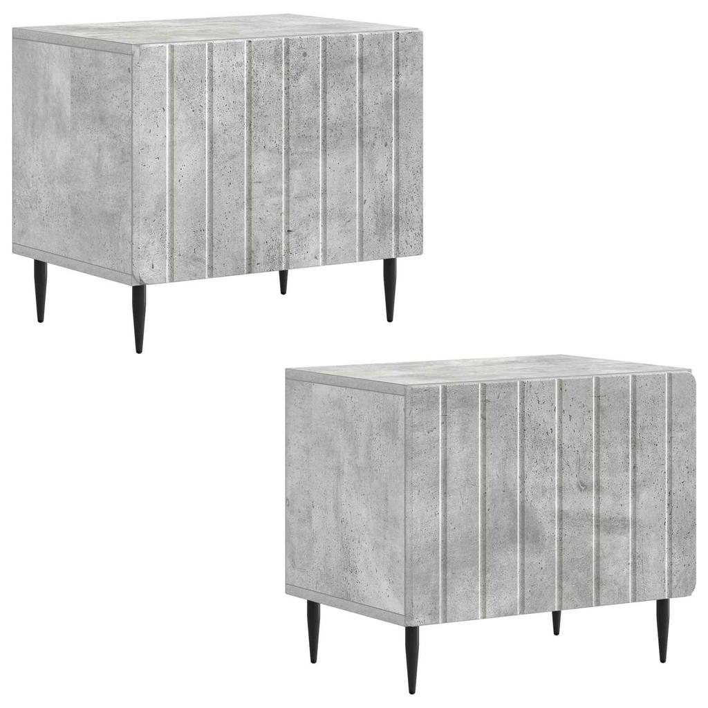 TV Stand Concrete Grey Engineered Wood