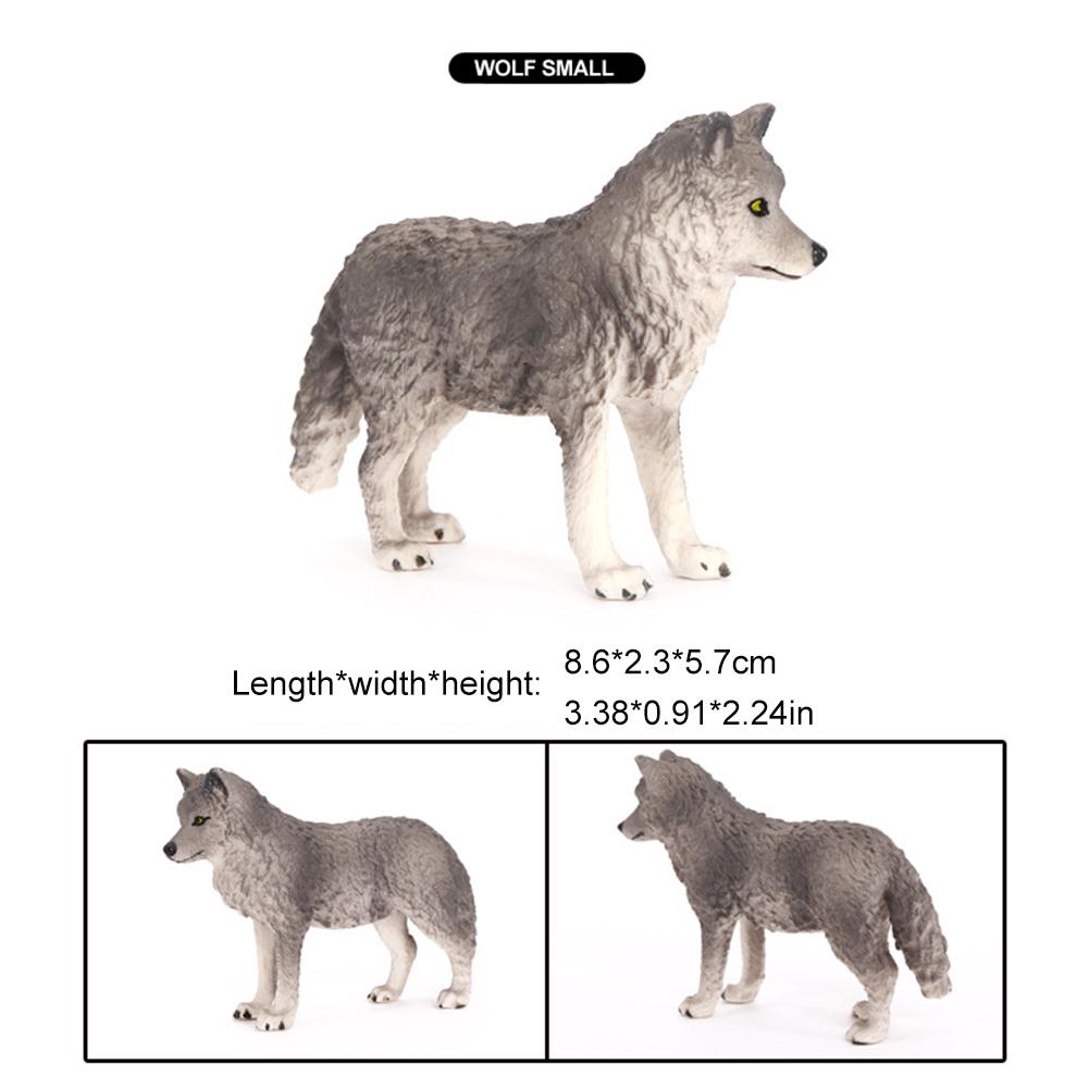 Набор фигурок волка, реалистичные семейные фигурки волка, развивающие игрушки, топперы для торта для детей от 3 лет и U