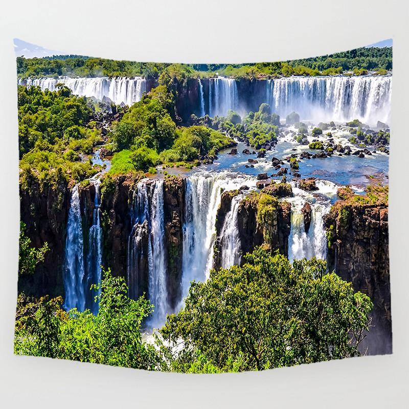 Водопад красивый узор настенный художественный гобелен прямоугольный настенный гобелен настенная роспись гобелен Настенный декор домашний декор гобелен