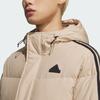 adidas Длинный пуховик, удобный, повседневный, универсальный, длинный, теплый, унисекс, верхняя одежда, светло-коричневый JM9151